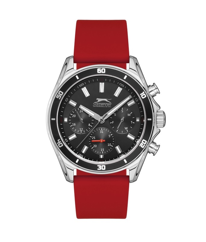 SLAZENGER Gents Red Silicone Strap SL.09.6523.2.04 SLAZENGER